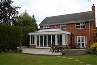 Hardwood Orangery with Bifold sliding doors